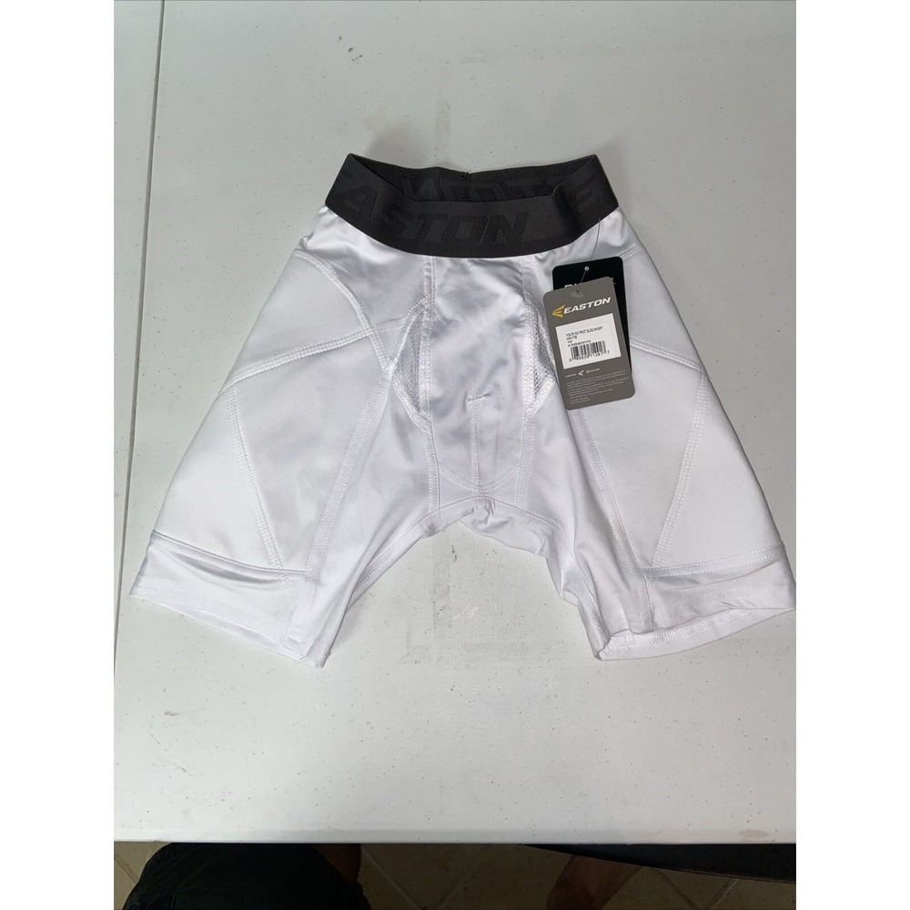 Easton Baseball Sliding Shorts Youth Medium White Boys